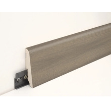 Sockelleiste aus Holz mit Befestigungsclip