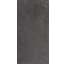 Dunkle Bodenfliese mit Steinoptik für Innen- und Außenbereiche