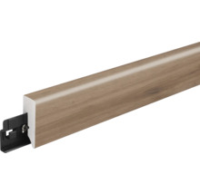 Sockelleiste aus Holzwerkstoff mit Clipbefestigung