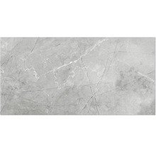 Graue Feinsteinzeugfliese mit Marmoroptik