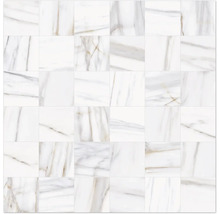 Produktbild: MIRAVA Mosaik LUCCA Bianco gold pol. 30 cm x 30 cm x 0,9 cm