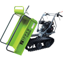 Zipper Raupendumper mit Kippfunktion für den Transport von Materialien.