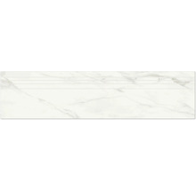 Feinsteinzeug Treppenstufe Eterna 29,5 x 120 x 0,9 cm white poliert