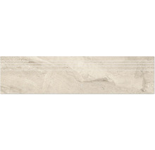 Produktbild: Feinsteinzeug Treppenstufe Sicilia 29,5 x 120 x 0,9 cm Avorio poliert beige