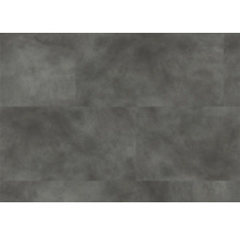 Graue Vinylbodenfliesen mit Betonoptik.