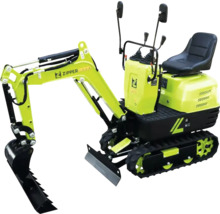 Kompakter Minibagger mit Schaufel