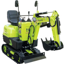 Zipper Minibagger mit Gummikettenfahrwerk und Schaufel