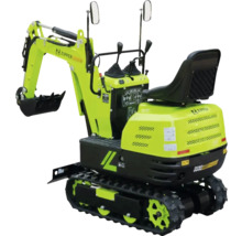Zipper Minibagger mit Kettenfahrwerk und Sitz