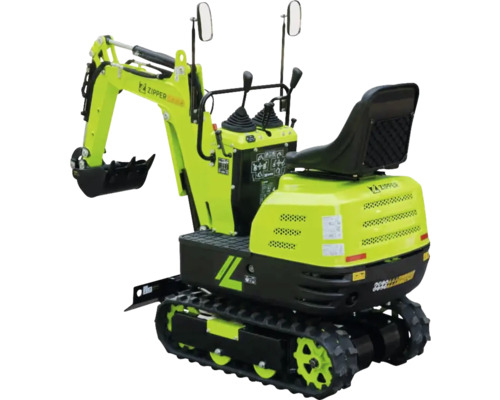 Zipper Minibagger mit Kettenfahrwerk und Sitz