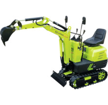 Zipper Minibagger mit Schaufel und Raupenfahrwerk