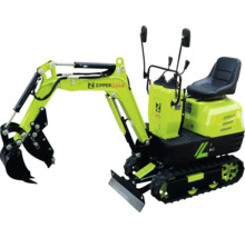 Zipper Minibagger mit Schaufel und Raupenantrieb