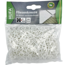 HUFA Fliesenkreuze, 2 Millimeter, 200 Stück, für Wand- und Bodenfliesen