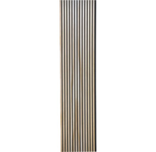 Holzpaneel mit vertikalen Lamellen zur Wandgestaltung