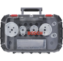 Bosch Lochsägen-Set in einem transparenten Werkzeugkoffer