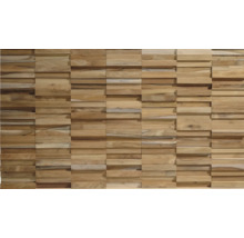 Holzverkleidung mit dreidimensionalem Design