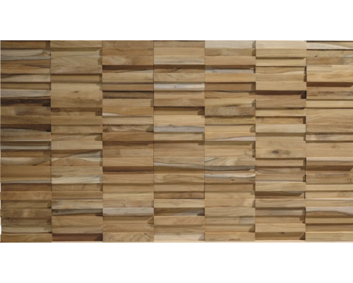 Holzverblender UltraWood Teak Vertical 36x12 cm