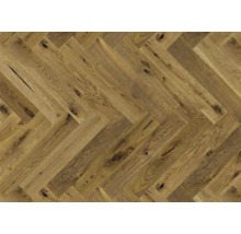 Verlegung von Eichenparkett im Fischgrätmuster