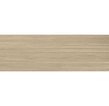 Japandi Wandfliese Larchwood Alder 30x90cm 3D-Holzoptik beige matt rektifiziert