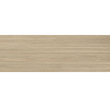 Produktbild: Japandi Wandfliese Larchwood Alder 30x90cm 3D-Holzoptik beige matt rektifiziert