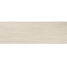Japandi Wandfliese Larchwood Maple 30x90cm 3D-Holzoptik beige matt rektifiziert