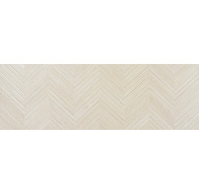 Produktbild: Japandi Wandfliese Zig Larchwood Maple 40x120cm 3D-Holzoptik beige matt rektifiziert