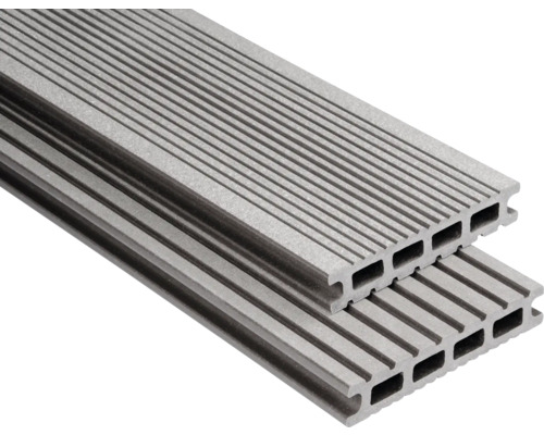 Handmuster zu Konsta WPC Terrassendiele Futura Hohlkammerprofil gebürstet 26x145 mm graubraun Handmuster zu Konsta WPC Terrassendiele Futura Hohlkammerprofil gebürstet 26x145 mm graubraun