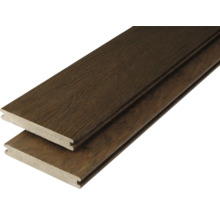Produktbild: Handmuster zuKonsta WPC Terrassendiele Masivo Vollprofil mittelbraun mattiert 20x145 mm (Meterware ab 1,00 m bis max. 6,00 m)