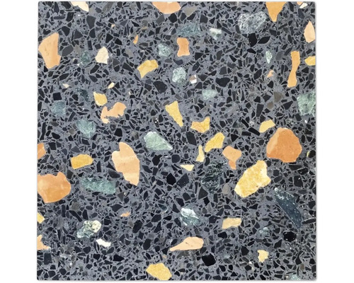 Terrazzo-Bodenfliese Sassi Norcia 60x60x2cm