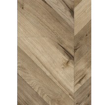 Holzfliesen im Fischgrätmuster für den Innenbereich