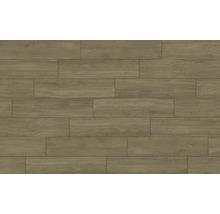 Verlegte Bodenfliesen in Holzoptik