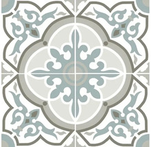 Dekorfliese mit floralem Muster