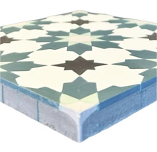 Dekorative Bodenfliese mit geometrischem Muster