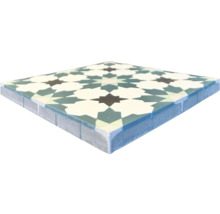 Fliese mit geometrischem Muster