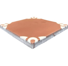 Quadratische Fliese mit Muster