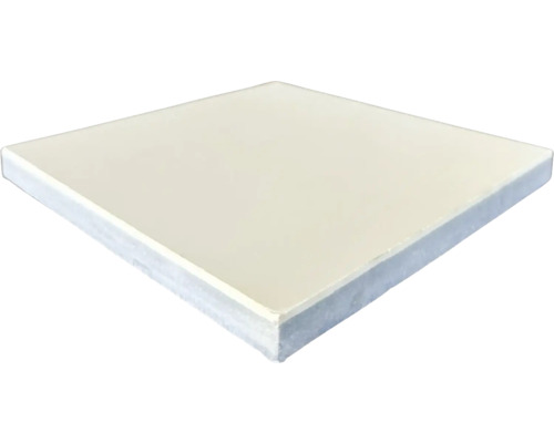 Zement Wand- und Bodenfliese Uni 1.3 ivory 20x20x1,6 cm