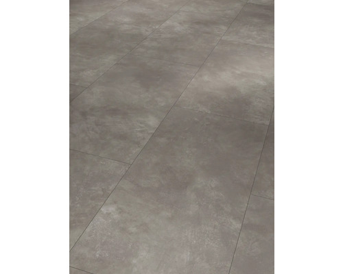 Handmuster zu Designboden Modular ONE Beton dunkelgrau Fliese Klickverbindung 853 x 400 x 8 mm