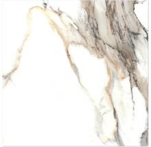 Nahaufnahme einer weißen Fliese mit Marmoroptik