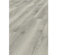 Nahaufnahme von Laminatboden mit Holzoptik