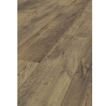 Nahaufnahme von Laminatboden mit Holzoptik