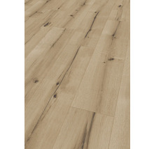 Nahaufnahme von Laminatboden mit Holzmaserung