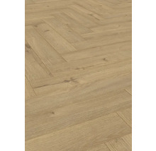 Verlegung von Laminatboden im Fischgrätmuster