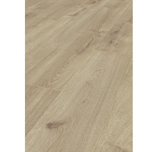 Nahaufnahme von Laminatboden mit Holzoptik