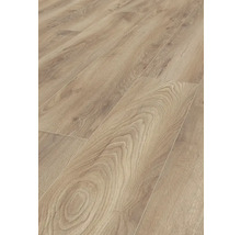 Nahaufnahme von Laminatboden in Holzoptik