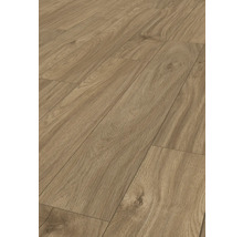 Nahaufnahme von Laminatboden mit Holzstruktur