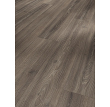 Nahaufnahme von Laminatboden mit Holzoptik