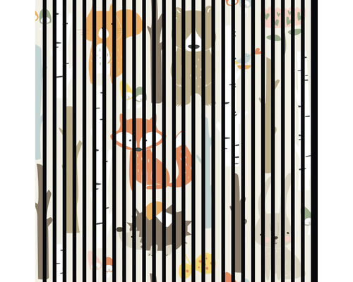 Illustration mit Tieren für Kinderzimmer