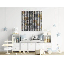 Dekoratives Wandbild mit Kaninchenmuster im Kinderzimmer