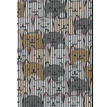 Dekoratives Katzenmuster mit vertikalen Streifen