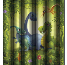 Illustration mit Dinosauriern in einem Dschungel