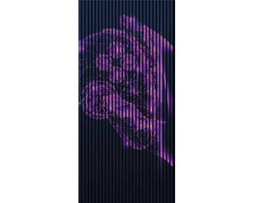 Abstraktes grafisches Muster mit Linien und Formen